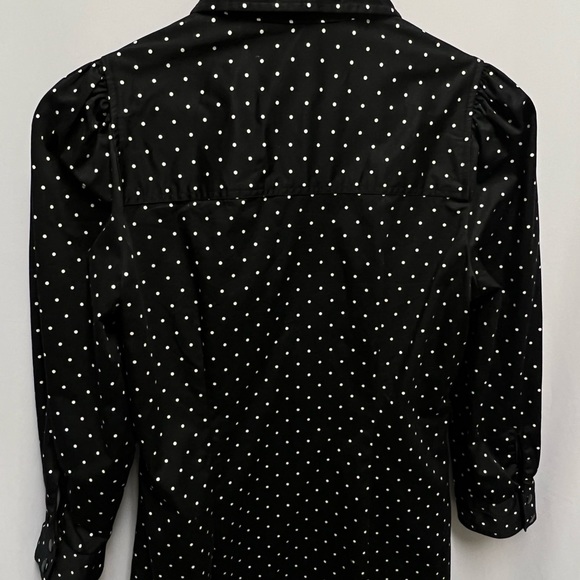 WHBM polka dot dotted shirt dress, 0 - Picture 8 of 16